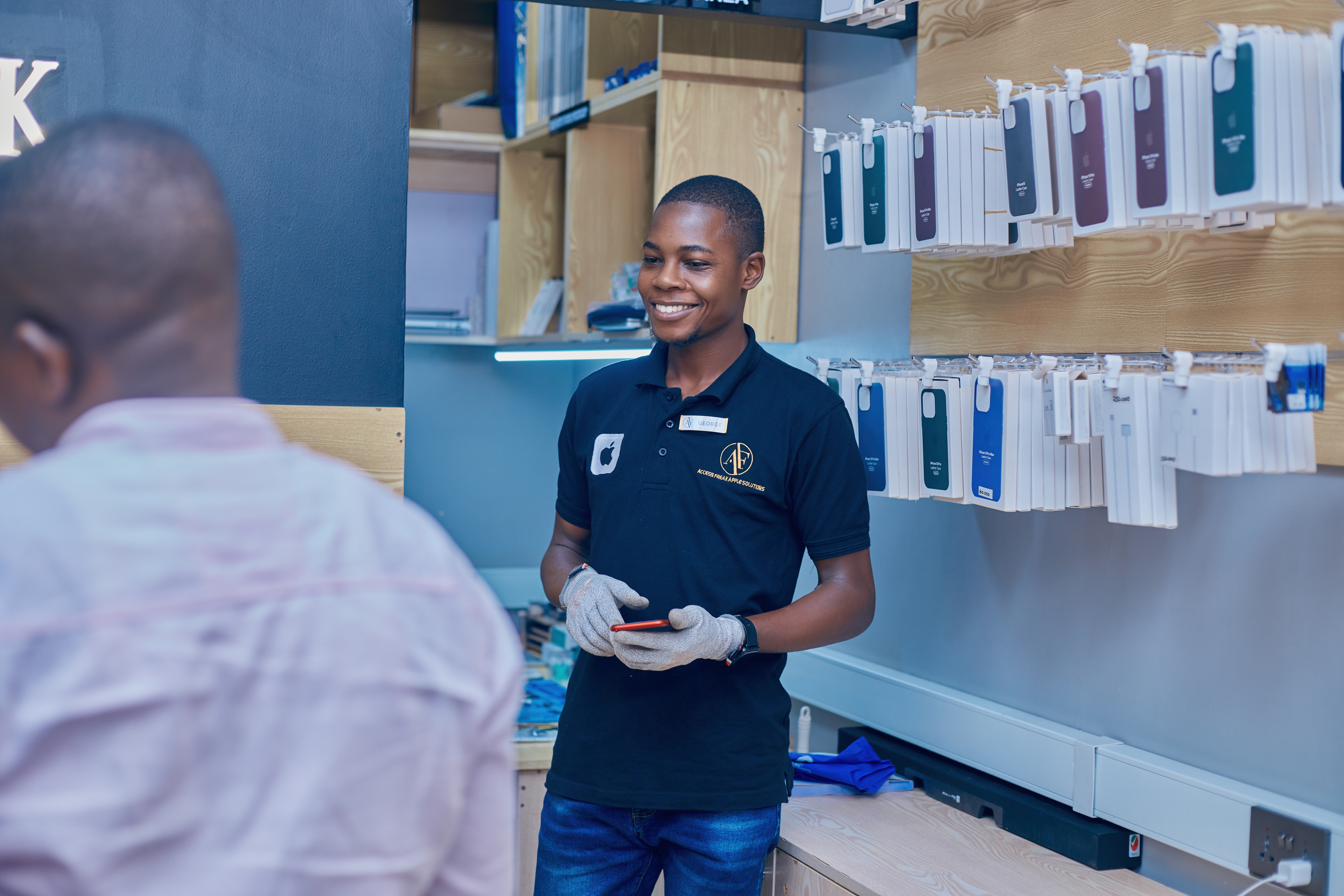 Staff Member Working